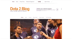 Desktop Screenshot of dota2-blog.com